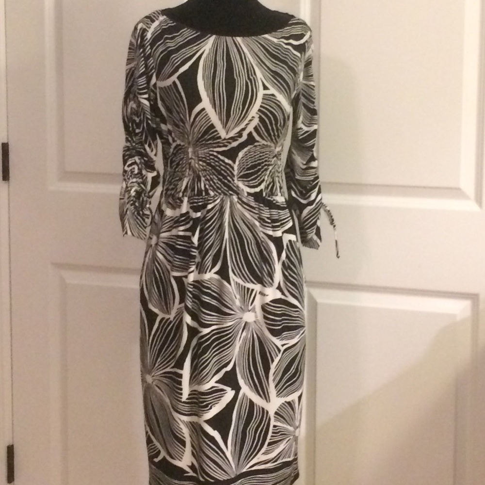 Maggie London black and white dress